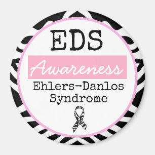 Schwarz-Weiß-Ehlers-Danlos-Syndrom EDS Magnet