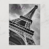 Schwarz-Weiß-Eiffelturm Paris Europa