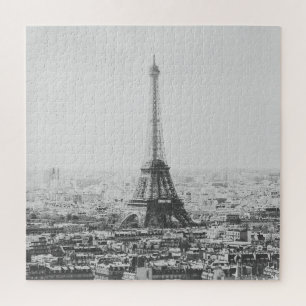 Schwarz-Weiß-Eiffelturm Paris Fotografie Puzzle