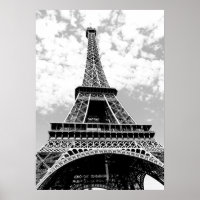 Schwarz Weiß Eiffelturm Paris Reise