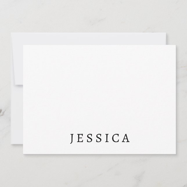 Schwarz-weiß Eindeutiger klassischer Beruflicher N (Vorderseite)