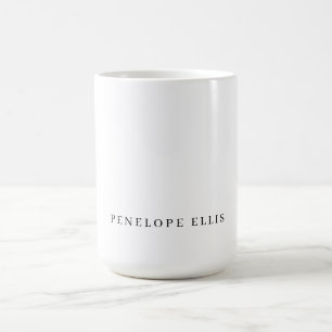 Schwarz-weiß Eindeutiger klassischer Beruflicher N Kaffeetasse