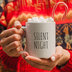 Schwarz-Weiß-Einfache Minimalistische "Stille Nach Kaffeetasse