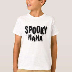 Schwarz-Weiß-einfaches Halloween T-Shirt