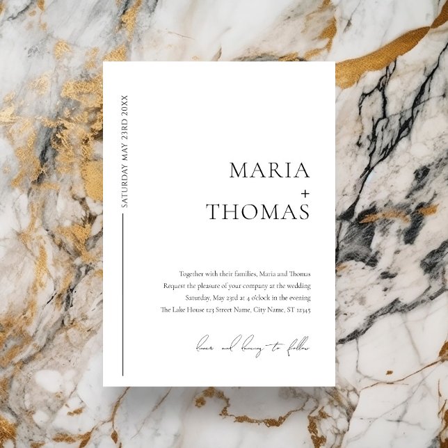 Schwarz-Weiß-Einladung Einladung (Von Creator hochgeladen)