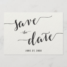 Schwarz-Weiß-Einladungskarten Save the Date