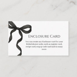 Schwarz-Weiß-Einsteckkarte | Modernes Brautparty Begleitkarte