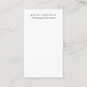 Schwarz-weiß Einzigartig klassisches Beruflich Begleitkarte