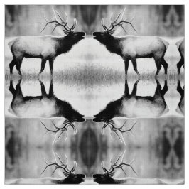 Schwarz-Weiß-Elch Stoff