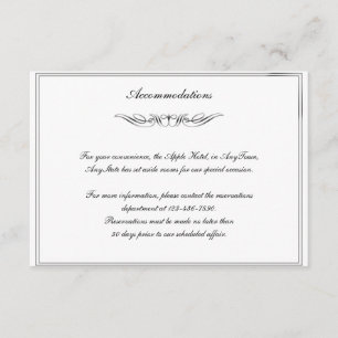 Schwarz-Weiß-Elegance Gay Wedding Beige Begleitkarte
