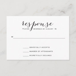 Schwarz-Weiß-Elegant-Hochzeitssemble-UAWG RSVP Karte