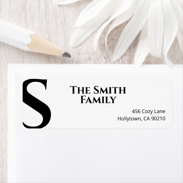 Schwarz-weiß Elegant Minimal Modernst einfach (Insitu)