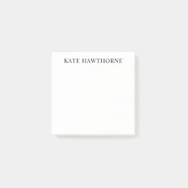 Schwarz-Weiß Elegant Minimalistisch Post-it Klebezettel