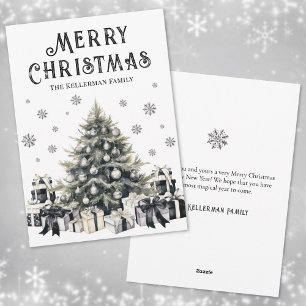 Schwarz Weiß Elegantes Weihnachten