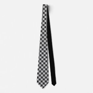 Schwarz-weiß - Emo - Neck Tie Krawatte