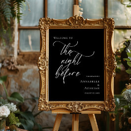 Schwarz-Weiß-Empfang The Night Before Probe Poster