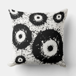 Schwarz-Weiß-Evil Kissen
