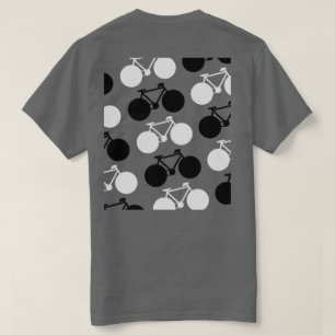 Schwarz-Weiß-Fahrräder, modern und stilvoll T-Shirt
