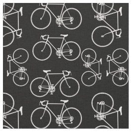 Schwarz-Weiß-Fahrradmuster Stoff