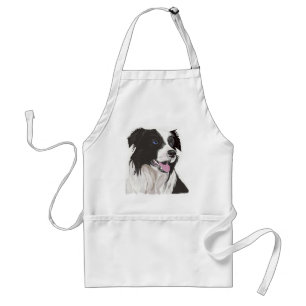 Schwarz-Weiß-Farb-Augen Schürze