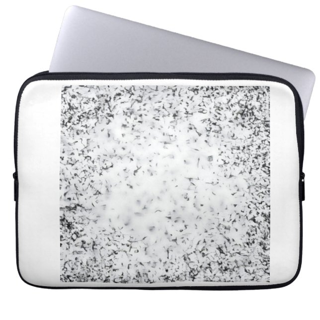Schwarz-Weiß-Farbton Laptopschutzhülle (Vorderseite)