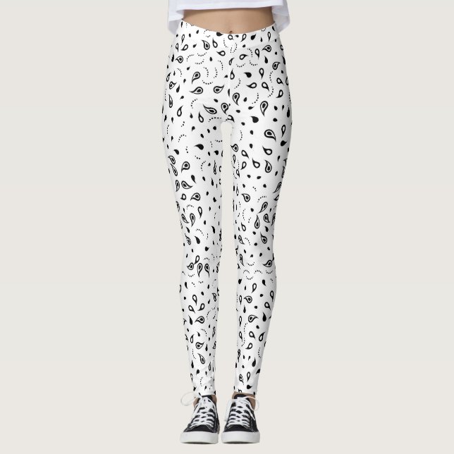 Schwarz/Weiß-Farbton Leggings (Vorderseite)