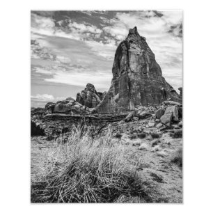 Schwarz-Weiß-Felsformation in Utah Fotodruck