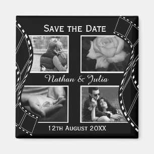 Schwarz-Weiß-Filmrolle Magnet