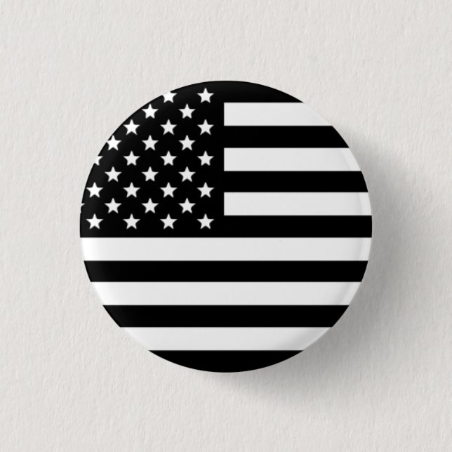 Schwarz-Weiß-Flag-Taste Button (Vorderseite)
