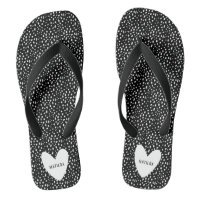 Schwarz-Weiß-Fleck mit personalisiertem Herz