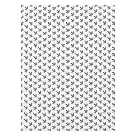 Schwarz-Weiß-Fliegenraven-Lino-Schnitt Tischdecke