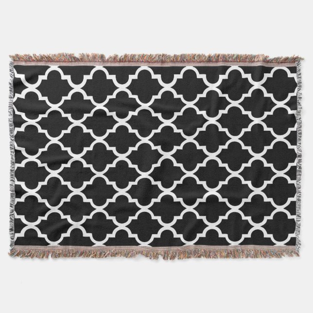 Schwarz-Weiß-Fliesen-Muster Decke (Vorderseite)