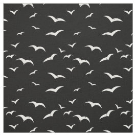 Schwarz-Weiß-Flying-Vögel erschütterten Blick Stoff