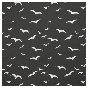 Schwarz-Weiß-Flying-Vögel erschütterten Blick Stoff
