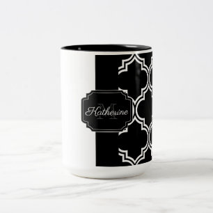 Schwarz-Weiß-Folie Zweifarbige Tasse