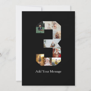 Schwarz-weiß-Foto-Collage Nummer 3 Ankündigung