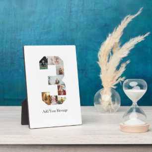 Schwarz-weiß-Foto-Collage Nummer 3 Fotoplatte