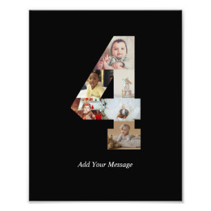 Schwarz-weiß-Foto-Collage Nummer 4 Fotodruck