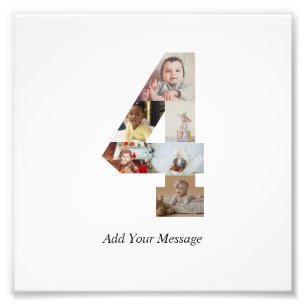 Schwarz-Weiß-Foto-Collage Nummer 4 Fotodruck