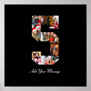 Schwarz-Weiß-Foto-Collage Nummer 5 Poster