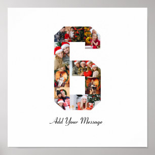 Schwarz-Weiß-Foto-Collage Nummer 6 Poster