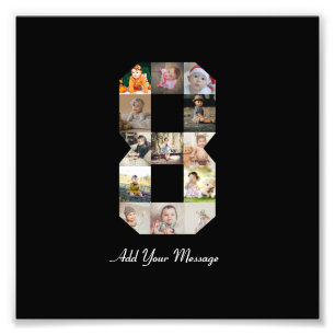 Schwarz-Weiß-Foto-Collage Nummer 8 Fotodruck