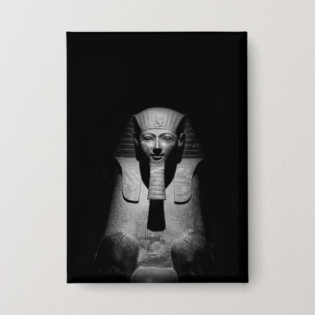 Schwarz-Weiß-Foto des Pharaoh-Königs Button (Vorderseite)