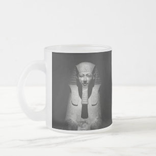Schwarz-Weiß-Foto des Pharaoh-Königs Mattglastasse