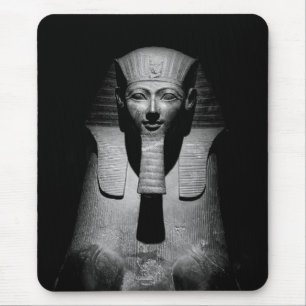 Schwarz-Weiß-Foto des Pharaoh-Königs Mousepad