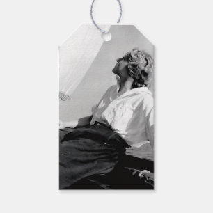 Schwarz-Weiß-Foto einer Matrosin (Veronica Lake) Geschenkanhänger