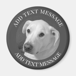 Schwarz-Weiß-Foto eines wunderschönen, seelenvolle Magnet