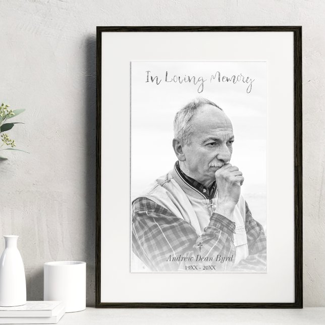 Schwarz-Weiß-Foto für Bestattungsservice Poster (Von Creator hochgeladen)