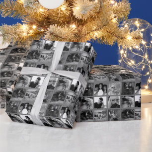 Schwarz-Weiß-Foto-Geschenk Wrap 9 Fotos HAMbyWG Geschenkpapier