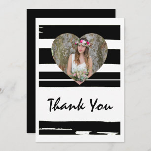 Schwarz-Weiß-Foto Graduati Einladung